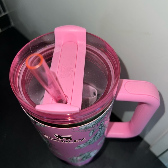 Stanley Floral Pink Tumbler with Handle - Picture 2 of 6